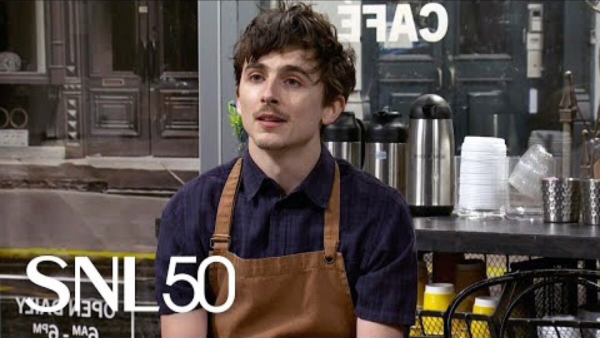 SNL Barista Timothée Chalamet أكثر تسلية منك